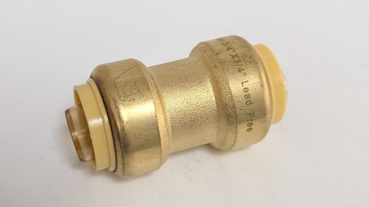 3/4" Straight Coupling Push Fitting